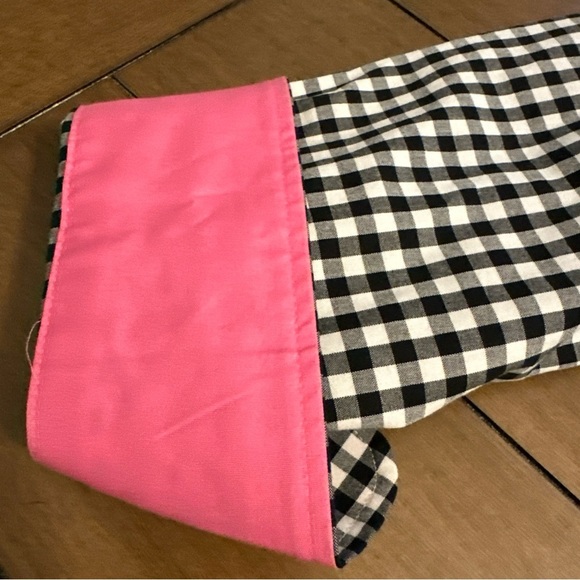 Lauren Ralph Lauren Womens Size 12 Gingham Flip Cuff Peplum Button-Up Shirt - Picture 5 of 14